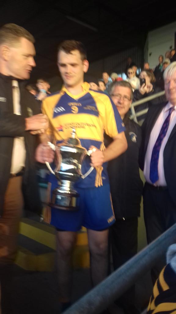 Kerry_Official's tweet photo. David Hallissey becomes the first captain to receive the James Coffey perpetual Cup https://t.co/MnKTE0TqeH