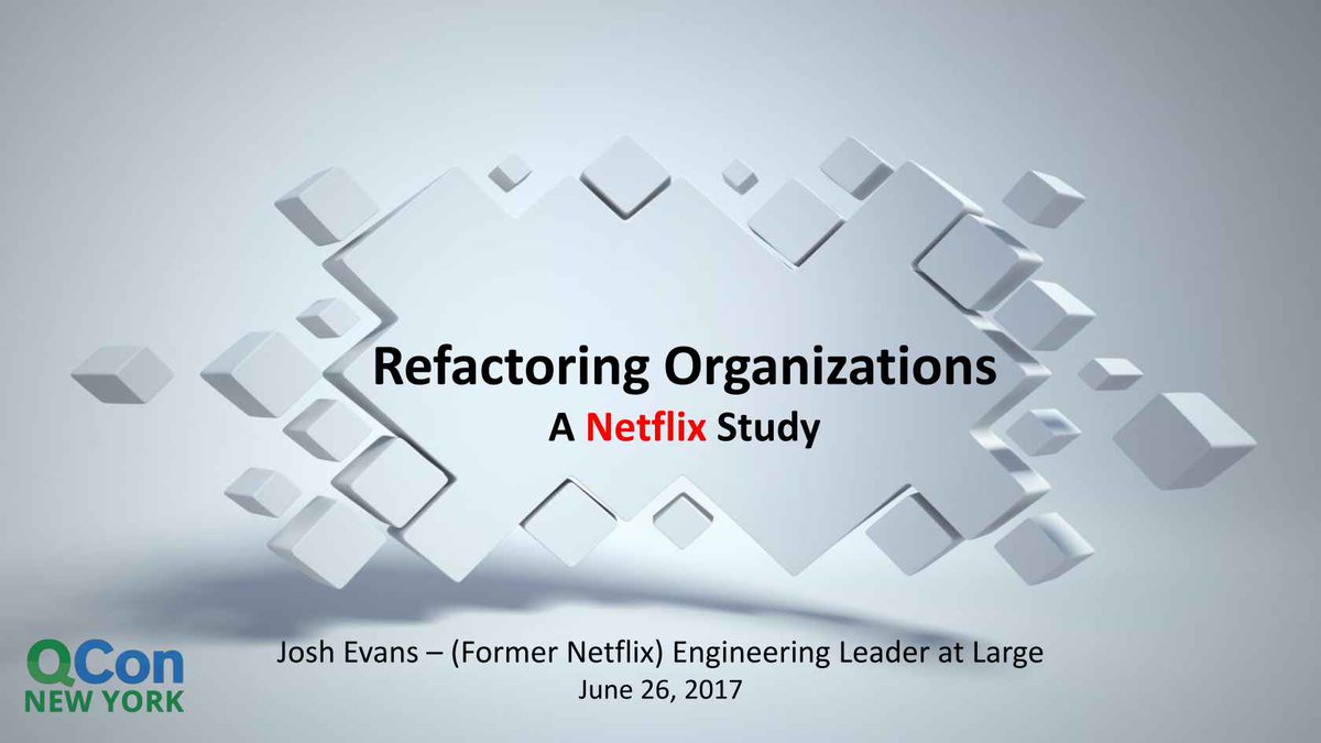qconnewyork's tweet photo. “ Refactoring Organizations - A Netflix Study” @Ops_Engineering , from #qconnyc 2017 live on @infoq https://t.co/X7JDhNClFk https://t.co/Fb54GHRVMS