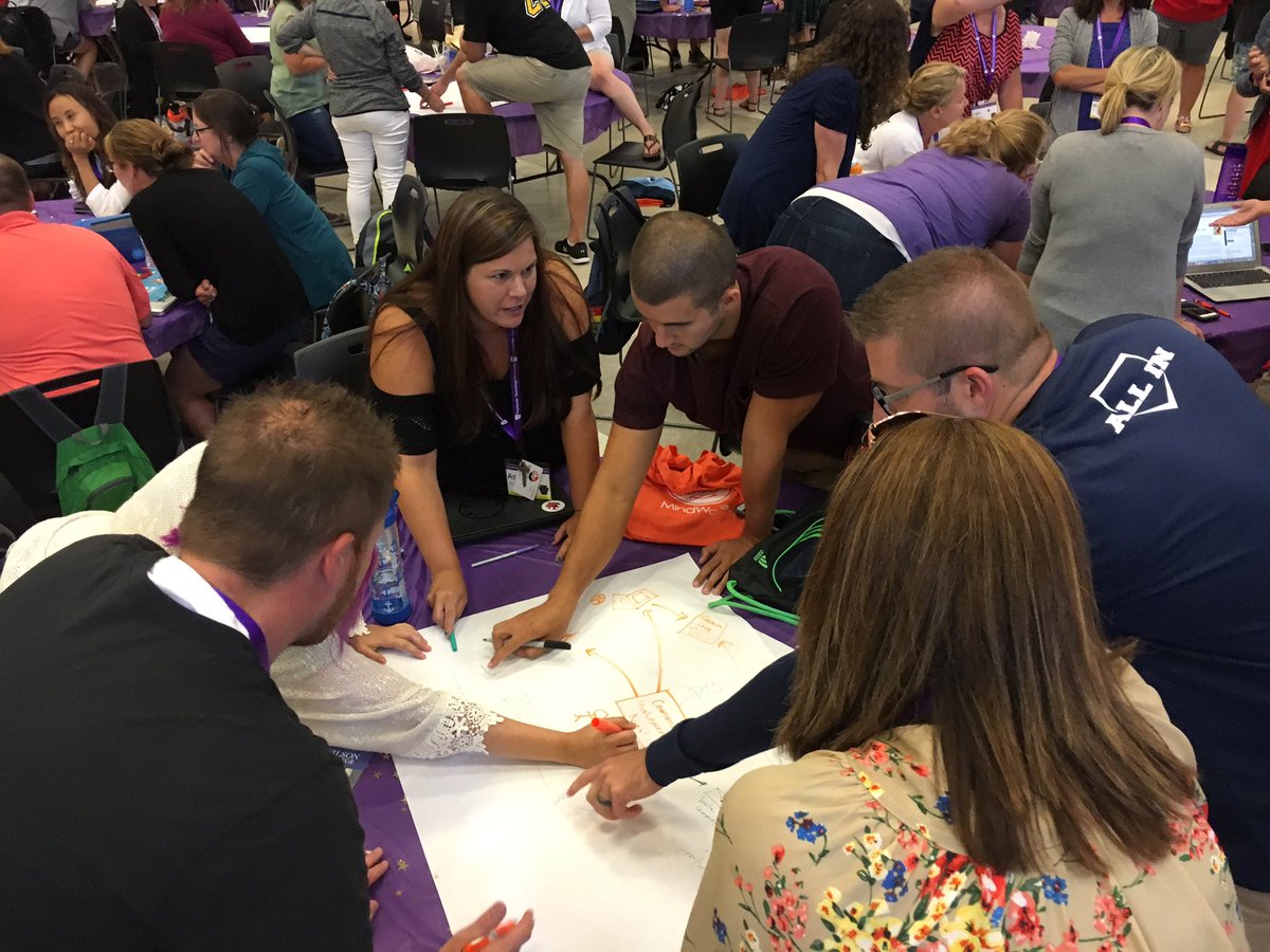 EdTechSmith's tweet photo. Love seeing @shutz3rd @AshleyShutz working with other like minded educators during visual ideation #kti2017 @rlschools #rledtech https://t.co/66nqwpLoxl