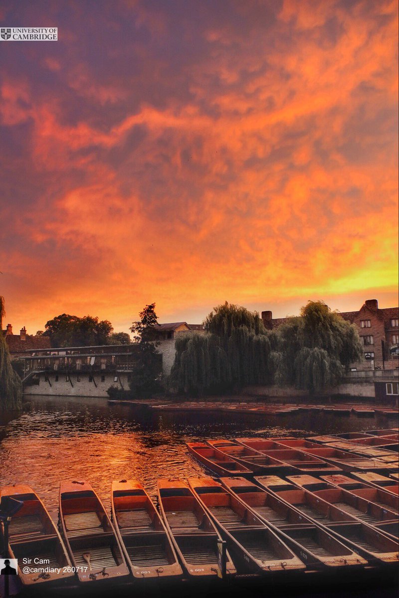 Sunset in Cambridge, 26 Jul 2017.