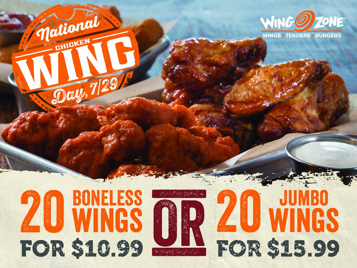 Wing Zone On Twitter Get Our Limited Time Special This Saay For National Day Only Available 7 29