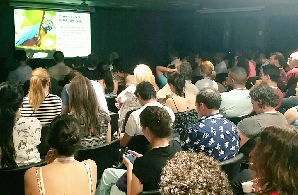 Full house! More people want to know what is happening with #illegal #trade of #Wildlife @ICCB2017