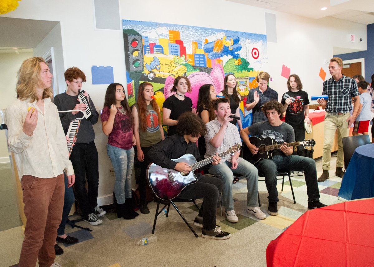 SchoolofRockUSA's tweet photo. #SoRAllStars played a special show yesterday at the #TargetHouse in #Memphis for families at @StJude #StJude #SchoolofRock https://t.co/JvW2IQjCdk