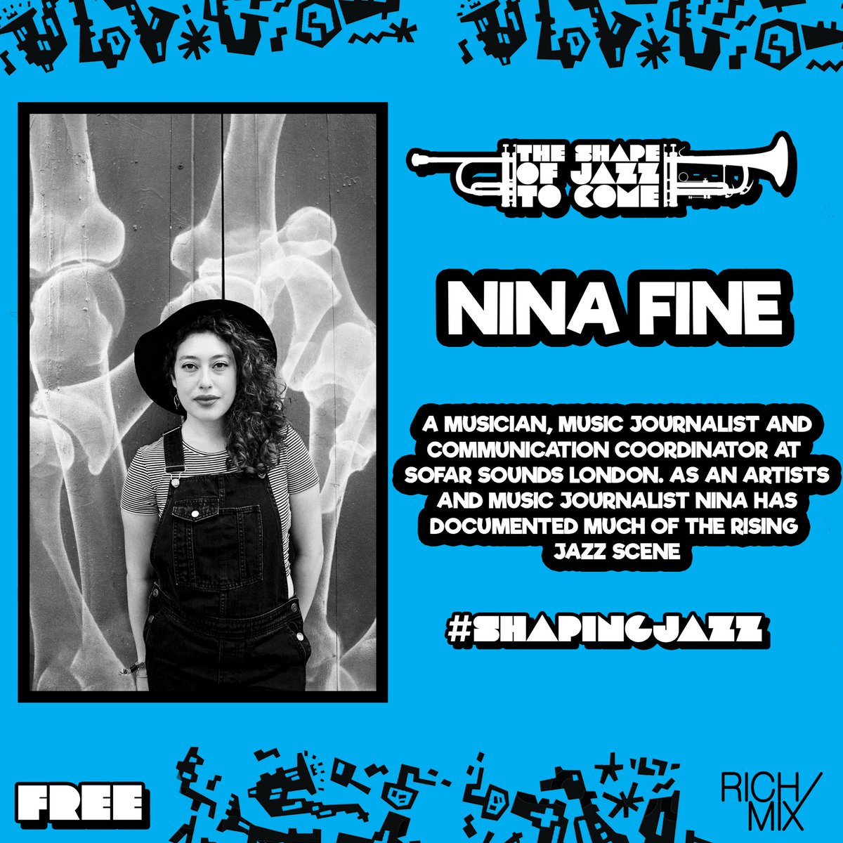 We will be having <a href="/NinaFineMusic/">Nina Fine</a> talking at our event this Friday be sure to get your ticket in time!!

#shapingjazz