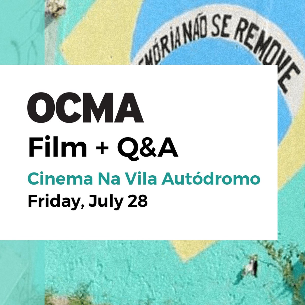 AIGAOC's tweet photo. Friday, July 28, 7pm ✨FREE SCREENING✨ Cinema na Vila Autodromo with Nancy Popp at @ocma in #NewportBeach ➡️ https://t.co/vr1NCf0Byn #aigaoc https://t.co/2trmVwcOyx