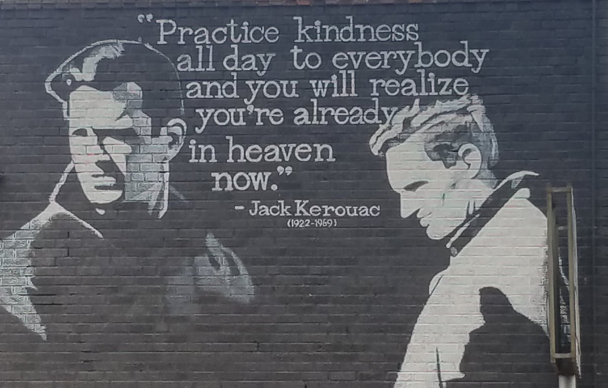 secularoasis's tweet photo. Practice kindness
Spotted by @HoustonOasis member in #Denver for the #OasisSummit @ the Fork &amp; Spoon #jackkarouac https://t.co/BZeKPxnnvX