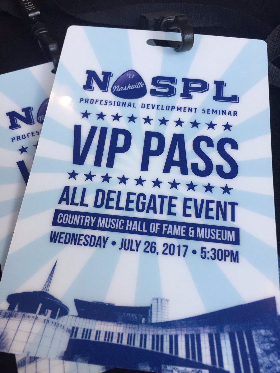 NASPL_HQ's tweet photo. Don't miss the All Delegate Event at the Country Music Hall of Fame! Remember your VIP Passes! #NASPLPDS https://t.co/tqVPkJGFA3