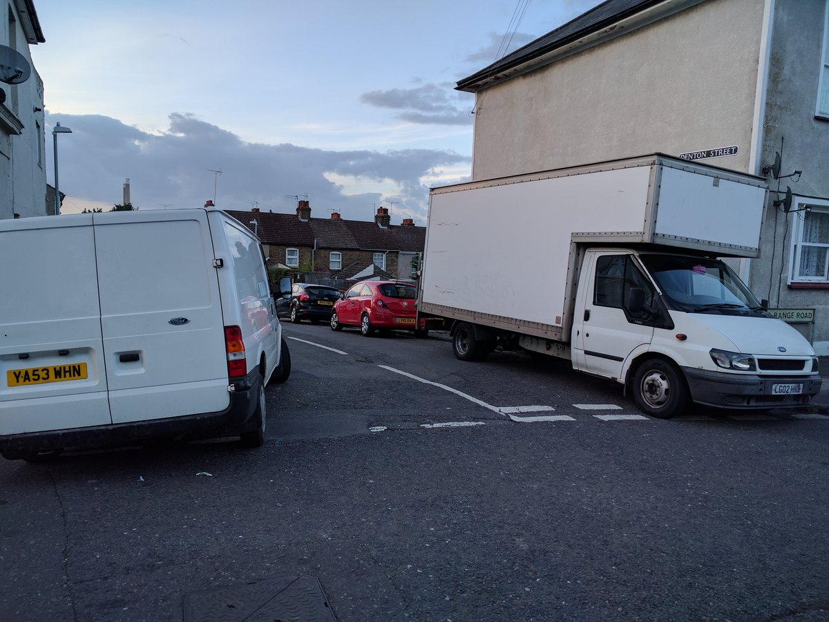 sugarbug81's tweet photo. @graveshambc This is what we have to deal with on Range Road/Denton Street. I believe this is illegal and they at least should be fined. https://t.co/CIq3wXkwqb