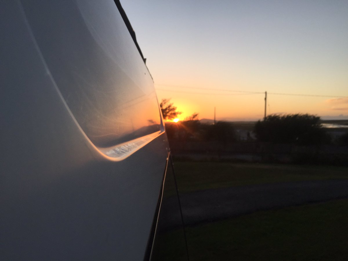Sunset on #Anglesey #vanlife vanlifers.co.uk 🚌🌅