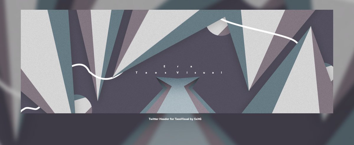 SxitG's tweet image. Clean 2D Twitter Header for @TaosVisual for the #EIRC