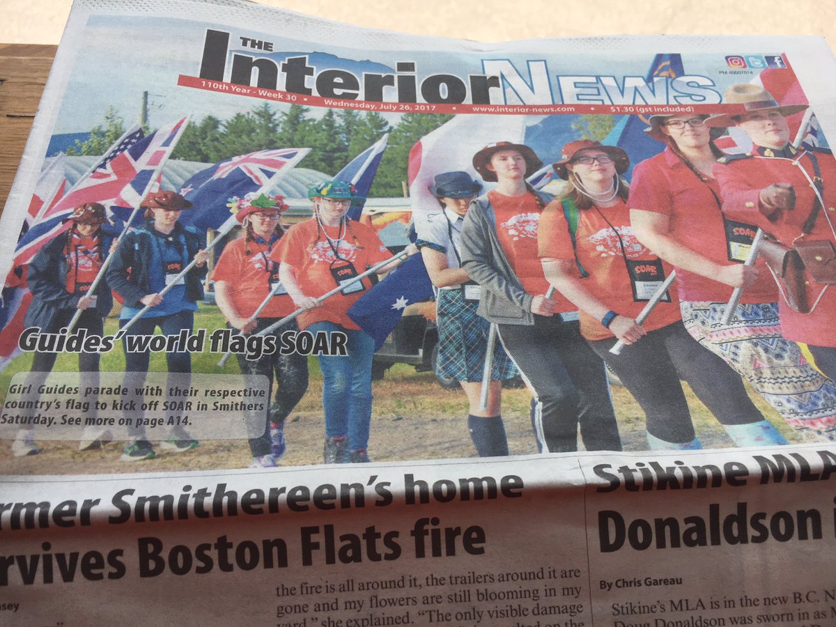 We're featured in the <a href="/SmithersNews/">Smithers Interior News</a> today! <a href="/BCGirlGuides/">BC Girl Guides</a> <a href="/girlguidesofcan/">Girl Guides of Canada</a> @smithersglad #soarbc