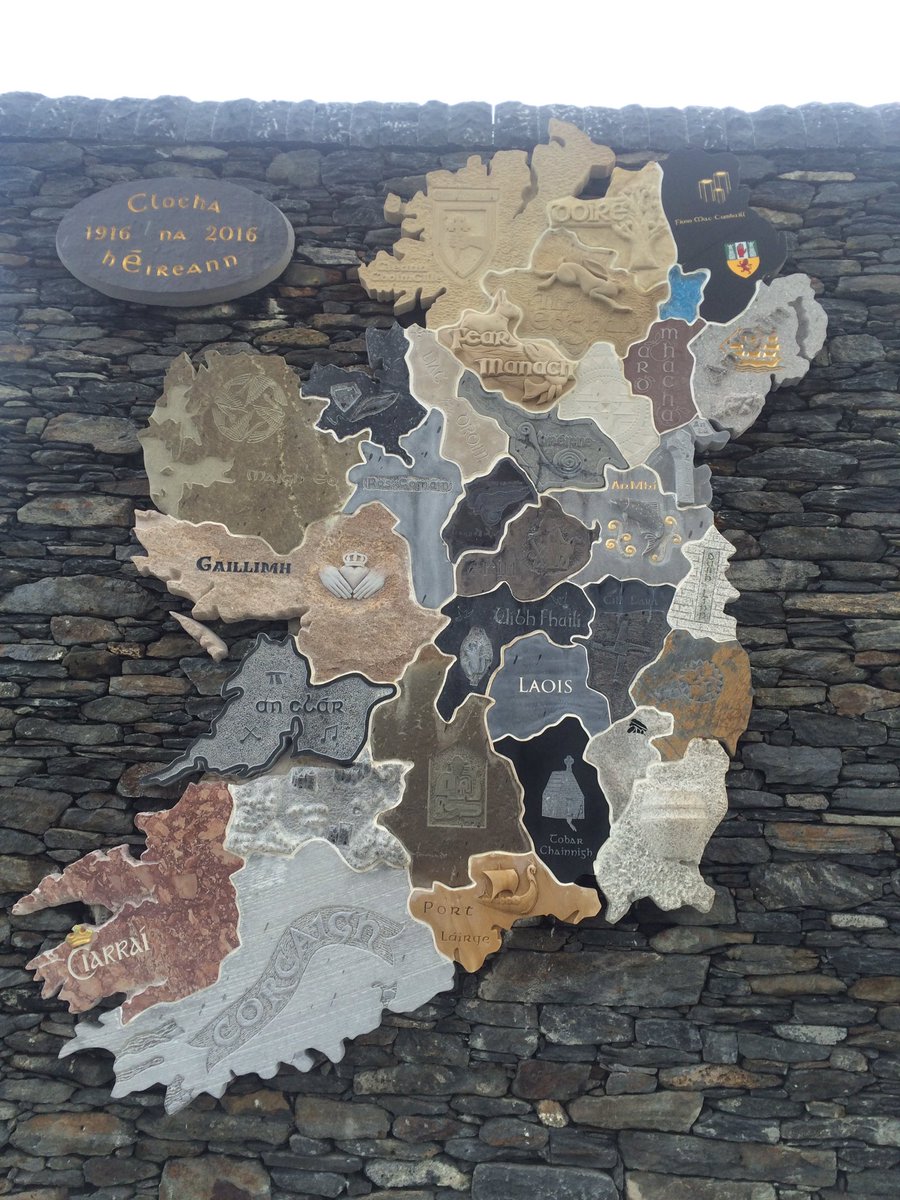 MarieTCowan's tweet photo. #Stonemasons across #Ireland created #geology #mosaic at #Glencolmcille #Donegal to mark #1916. Some artistic licence but great nonetheless. https://t.co/rXOi5Oi02p