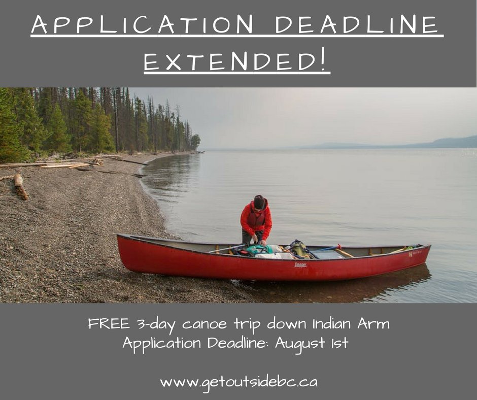 Why not spend 3 days camping and canoeing with CPAWS-BC!? Applications are open until Aug 1st for youth in care. getoutsidebc.ca