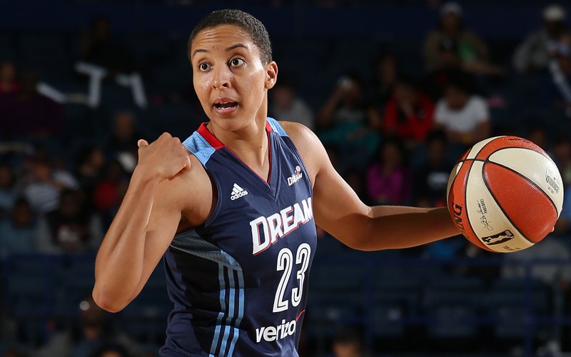 WNBA's tweet photo. Following a stat correction of last night's game, Layshia Clarendon's final line has been adjusted to 15p, 10r, 9a: https://t.co/OWhboJLMcF https://t.co/1R4vqh2rTt