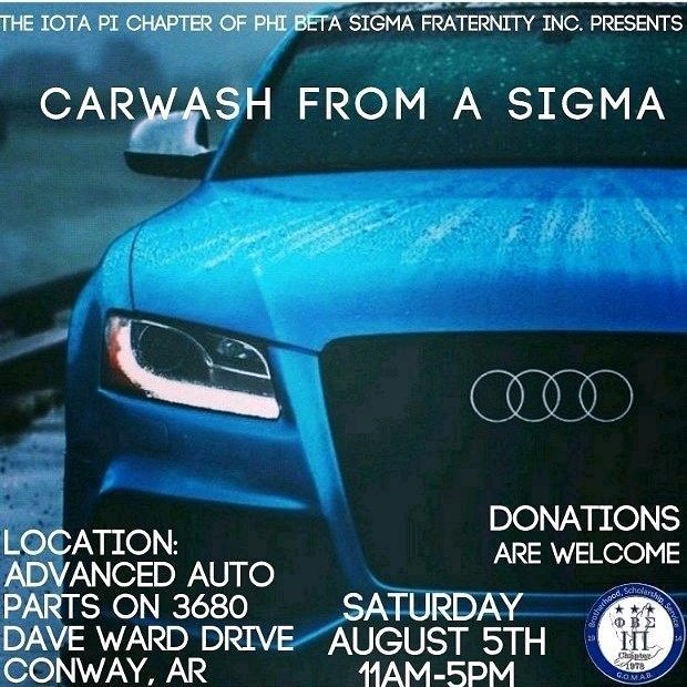 ForrestLair14's tweet photo. Your @UCASIGMAS cleaning cars Aug. 5th! Make sure you stop by and get your car looking like it's fresh off the lot! #IotaPi #UCA21 https://t.co/tMoNptEyqu