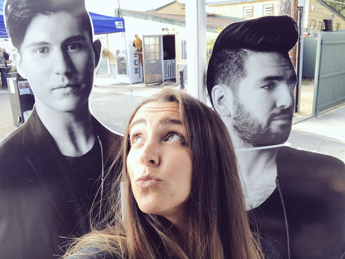 RACH_ontheradio's tweet photo. Just hangin' out with my guys @DanAndShay--giving away some tix to see them at the @GSMusicFest in September‼️🎶 #HowNotTo @CatCountry1073 https://t.co/CxX8Bgx3R1