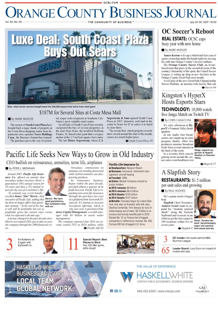 orangecountysc's tweet image. Have you seen the latest editorial on Orange County Soccer Club in this week's Orange County Business Journal? Pick up a copy today!