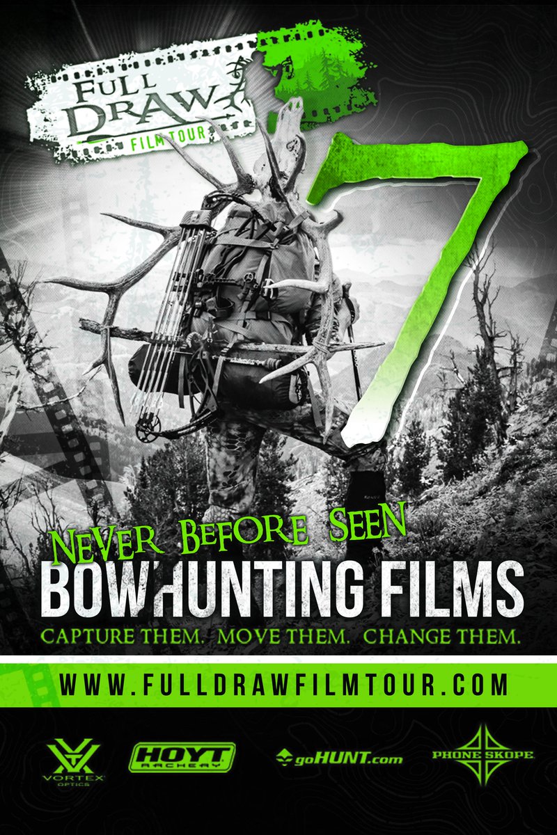 OrpheumFlag's tweet photo. #FullDrawFilmTour TOMORROW 7/28 Doors 6 Show 7, Catch never before seen bow hunting films. https://t.co/V1vzvIgwCR