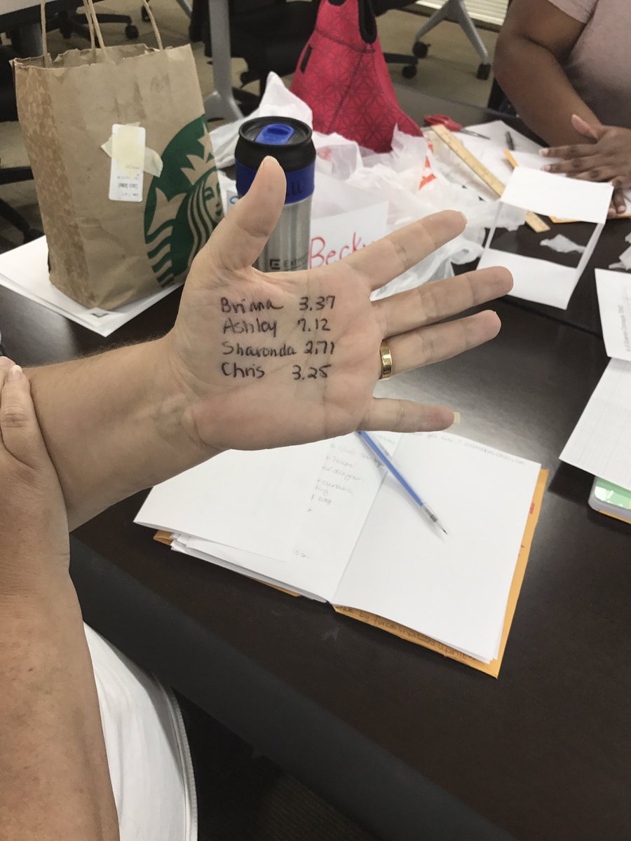 icoach_Walker's tweet photo. When you don't have paper for data!!! #resourceful #scienceTs #aldinePD https://t.co/RIsNOndboZ