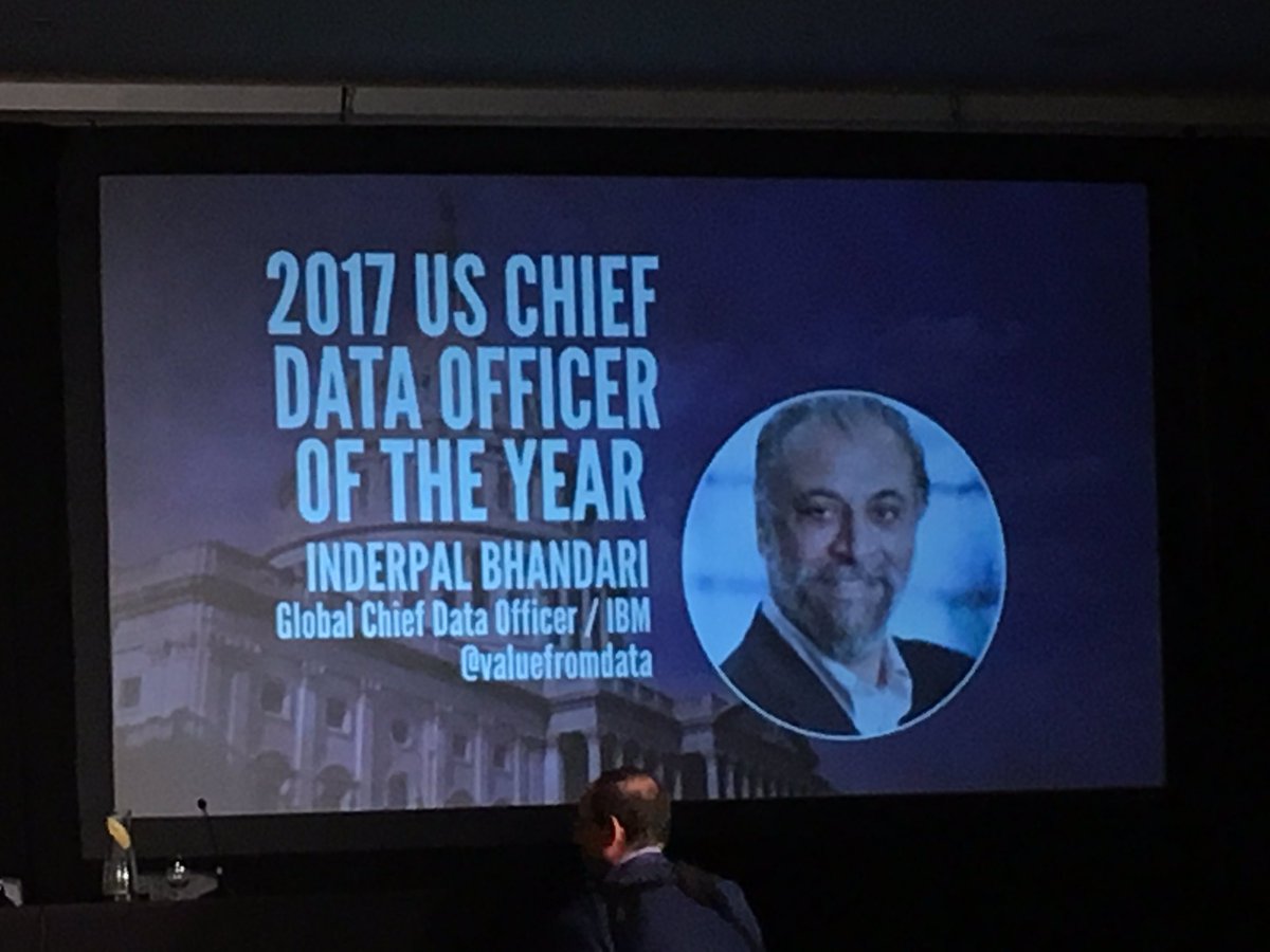 Scriffignano1's tweet photo. Congratulations to US Chief Data Officer of the year, Dr. Inderpal Bhandari. @chlepech @valuefromdata #cdosummitdc https://t.co/BOmKAZQOsc