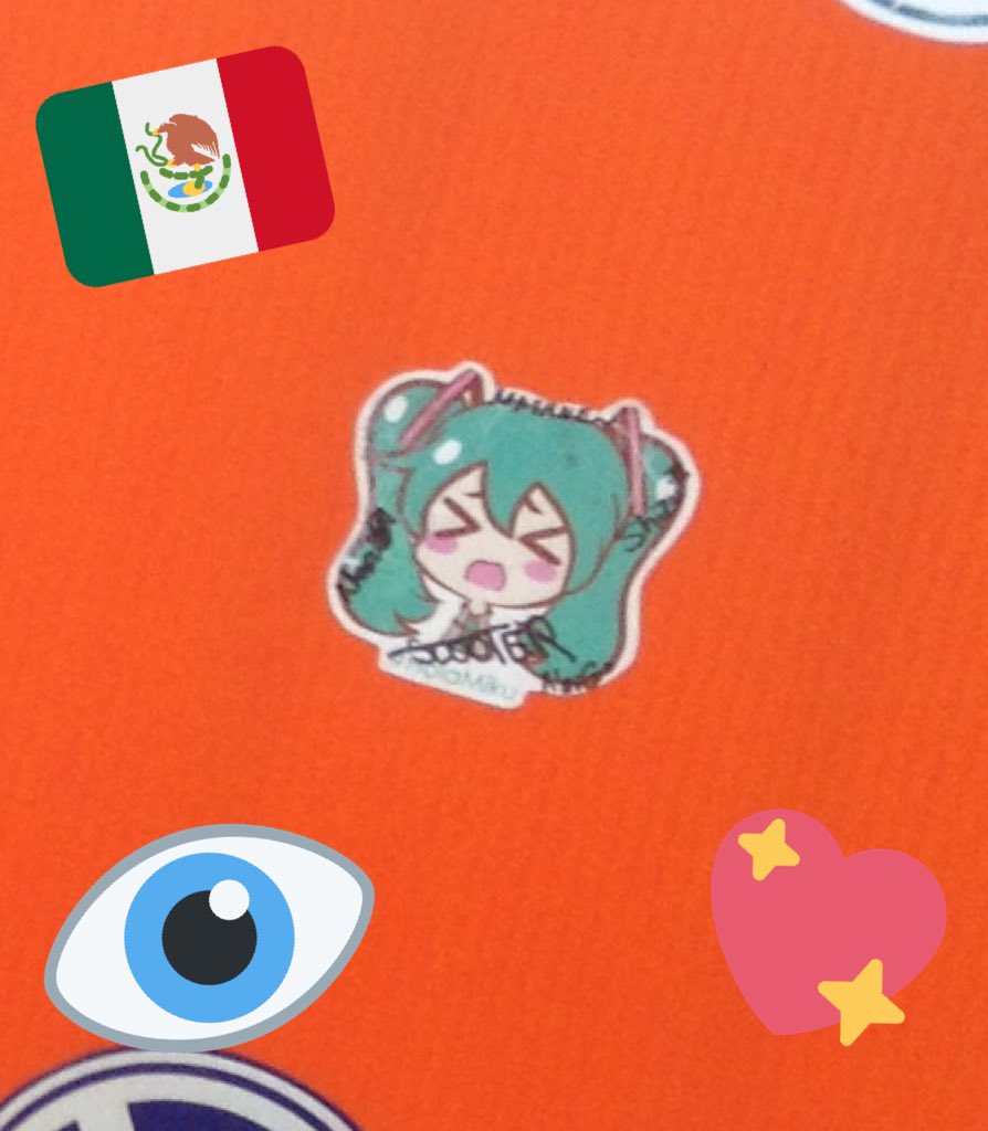 VOCALOIDmty's tweet photo. #Sticker @holamiku found in #Monterrey #64000mty https://t.co/s1X0dVrmCM