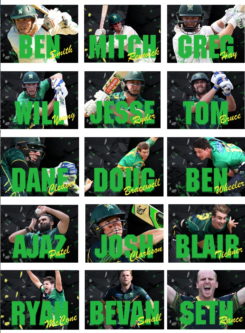 Our contracted 17/18 squad is complete. We also have @<a href="/BLACKCAPS/">BLACKCAPS</a> @GeorgeWorker, <a href="/RossLTaylor/">Ross Taylor</a> &amp; <a href="/AdamMilne19/">Adam Milne</a> #LoveTheStags🦌 #SummerCountdown😎