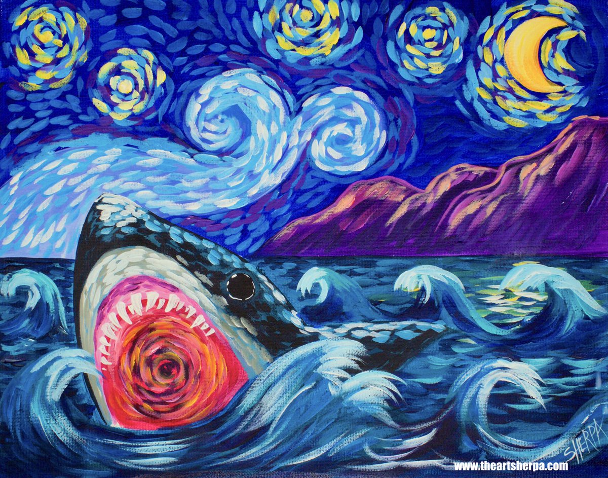 Artsherpa's tweet photo. So let's just paint fins and leave the Sharks 🦈 fins alone #FinsUp #Sharkweek #BanTheFin https://t.co/CbihbPamNG