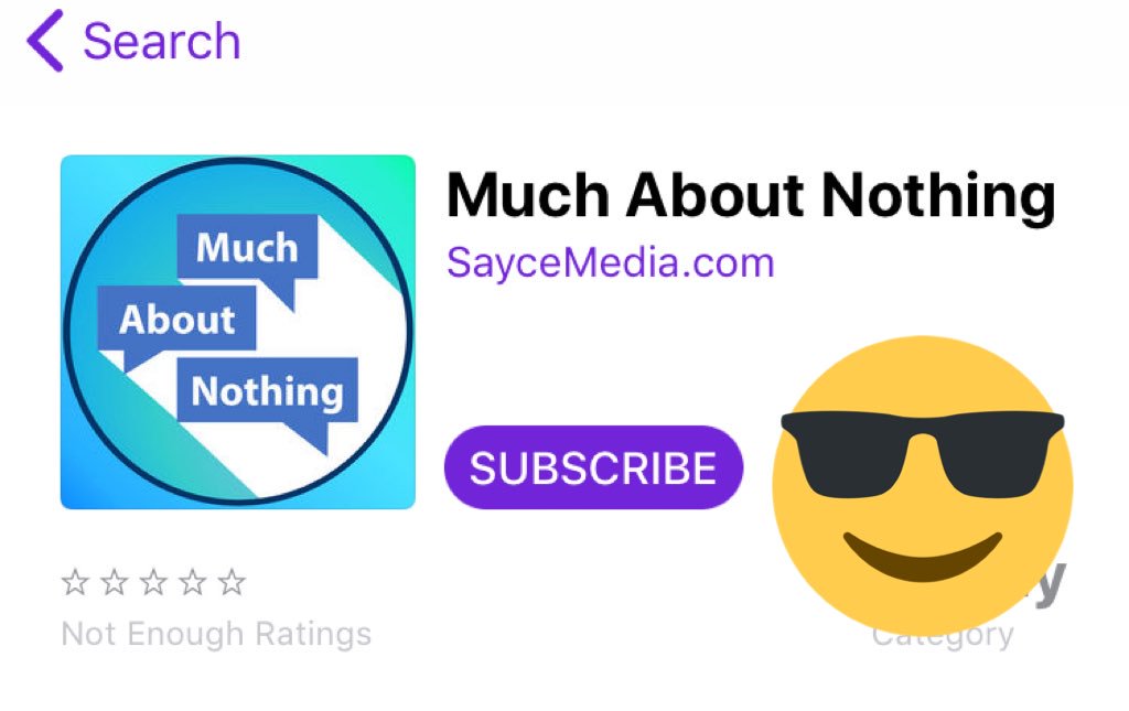 AboutNothingFM's tweet photo. Check it out  we are live in @ApplePodcasts https://t.co/1ZT9E4RGpO https://t.co/ce1F4H0GLG