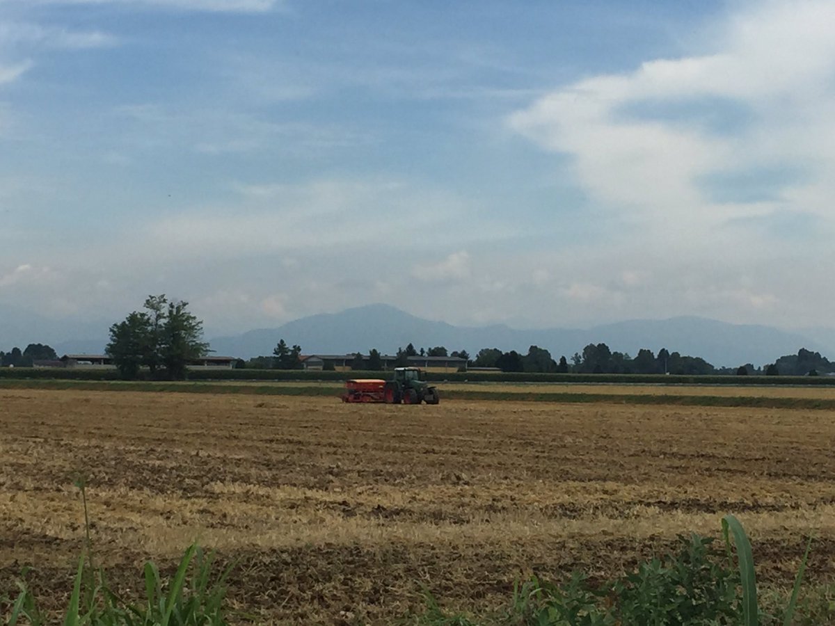 Seeding Soybean After wheat with <a href="/vaderstad/">Väderstad</a> carrier drill and #fendt in norther italy near Bergamo