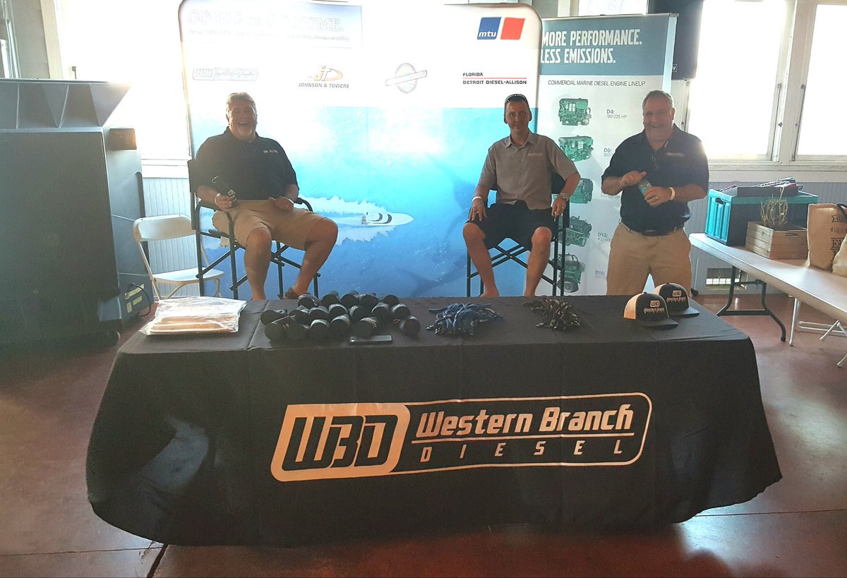 WBD_Tim's tweet photo. Hanging w/the @WBDiesel team at the 2017 @DCBBF  tournament in Manteo.  Come see us for @MTU_PR and @VolvoPentaNA marine engines. https://t.co/SYunj9DWFB