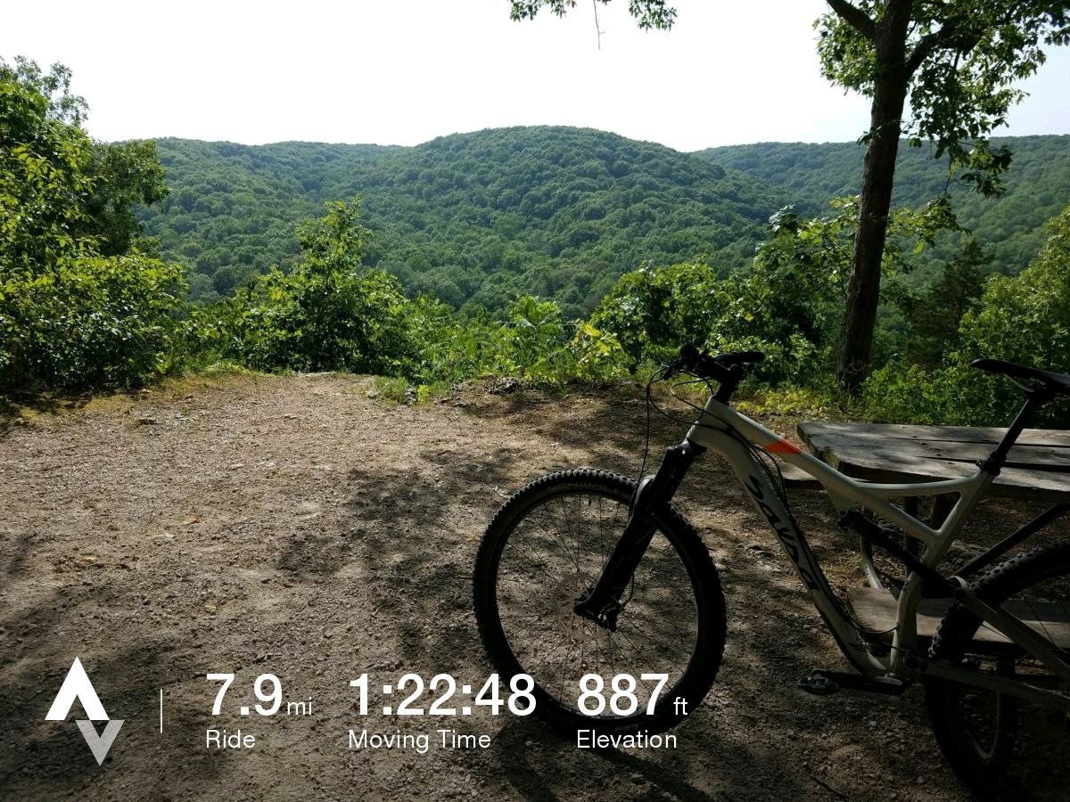 MikeMcKenna56's tweet photo. Greensfelder is so much fun #GORCtrails https://t.co/iDyUS766rD https://t.co/JZJ1Ayf5a4