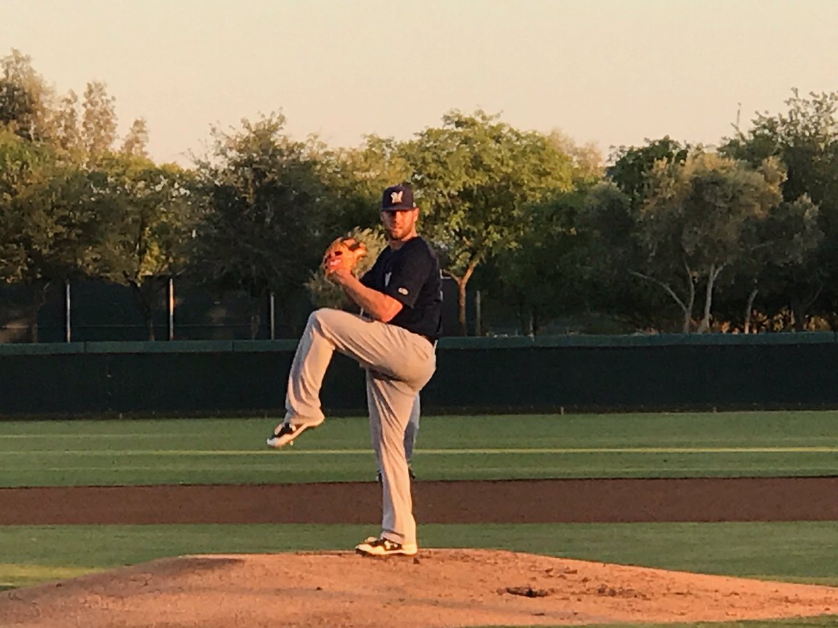 AdrianHouser12's tweet photo. Unbelievable feeling being back on the mound last night. Pure adrenaline rush. Can't thank everyone enough! #whenIcomeback #almostthere https://t.co/4RmjNJ5GYW