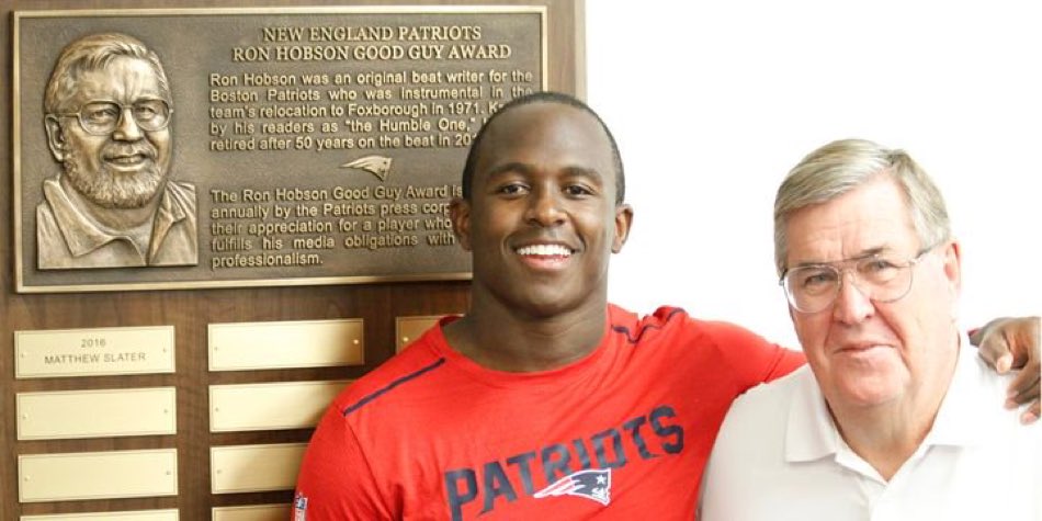 beccahd16's tweet photo. Cool award in honor of my dad!
New England Patriots Ron Hobson Good Guy Award!! https://t.co/UF74Bxco8p