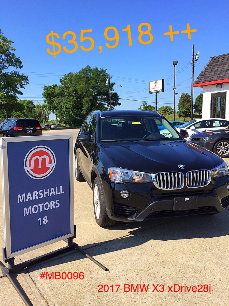18MarshallCars's tweet photo. What Time is your Test Drive?? Don't miss out on this Gorgeous 2017 BMW X3 xDrive28i!! #marshall18 #marshallyall https://t.co/Sdx4jK5gGp