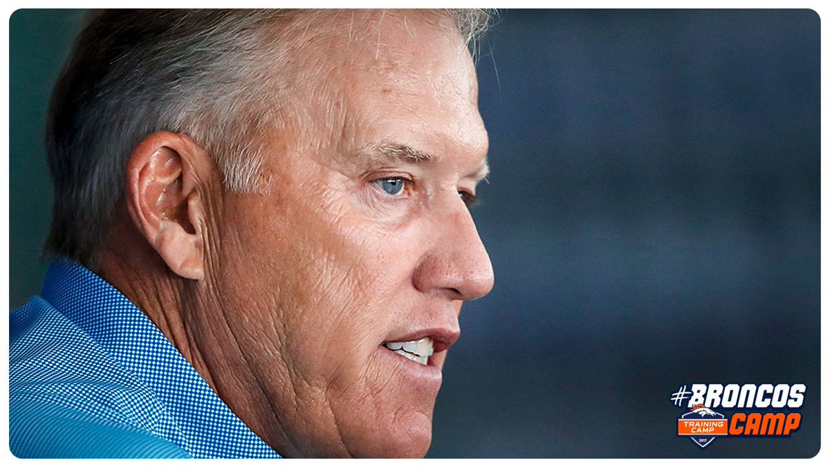 Broncos's tweet photo. .@johnelway has been promoted to #Broncos President of Football Operations/General Manager

📰 https://t.co/zflXq5FNOl https://t.co/TxW20xaEU7