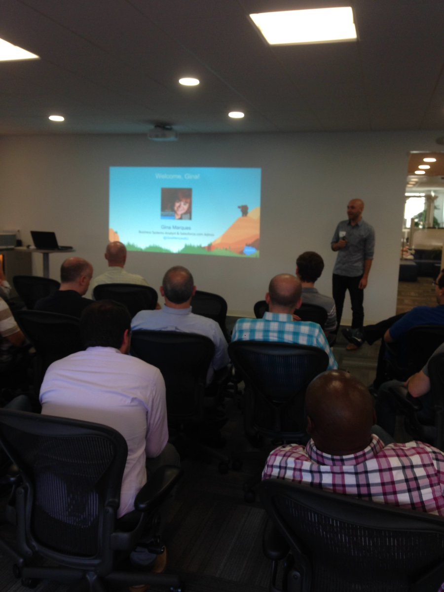 stevespeaks32's tweet photo. Mr. @anthonypica starting our #salesforcenjusergroup with some updates! https://t.co/Q2vNWScOve
