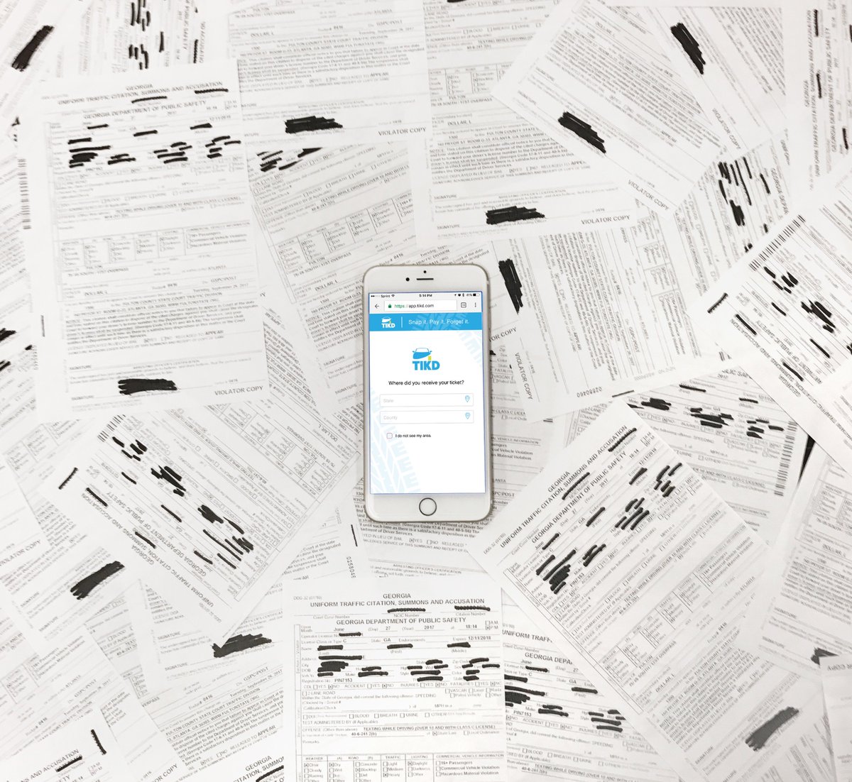 VisitTheLab's tweet photo. Let’s be honest, speeding tickets can ruin your day. Solution: our newest client @getTIKD is now available in #ATL! #createareaction https://t.co/X00vhoi2tH