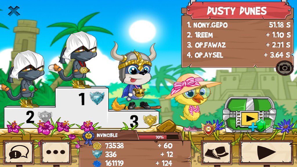 gedo_90's tweet photo. Get on my level, son! #funrun2 #1Reem #Fawaz #Aysel https://t.co/4nGNIZk7Uj