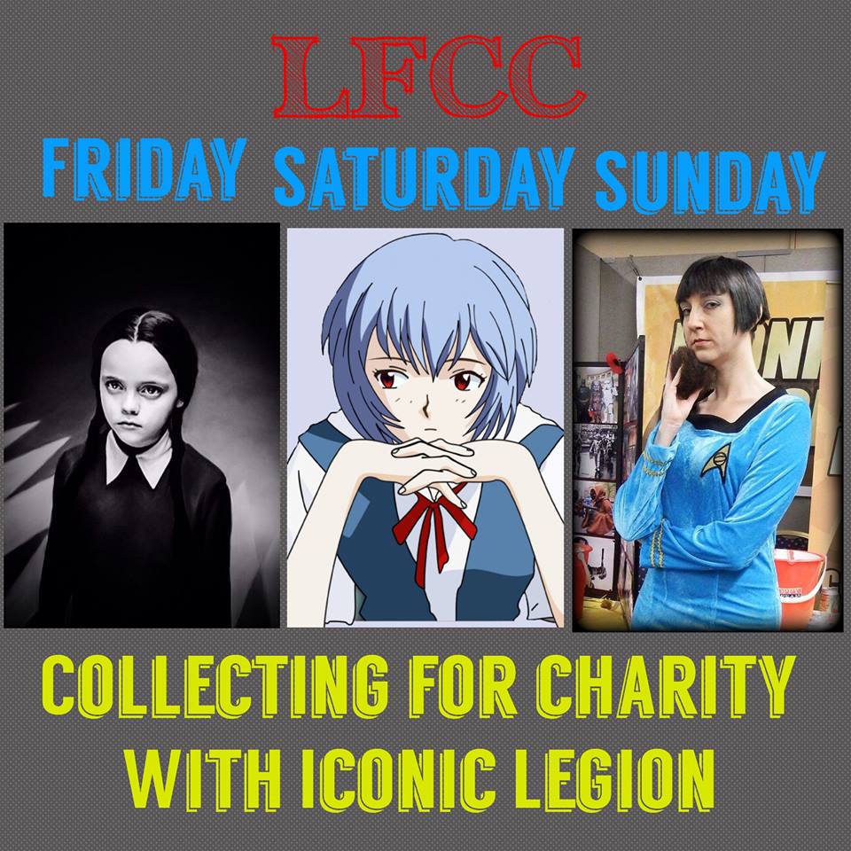 WHO'S GOING TO <a href="/Showmasters/">Showmasters</a> #LFCC THIS WKEND? I will be there with <a href="/ICONIC_LEGION/">ICONIC LEGION</a> collecting for #charity Fri-Sun. #cosplay #convention