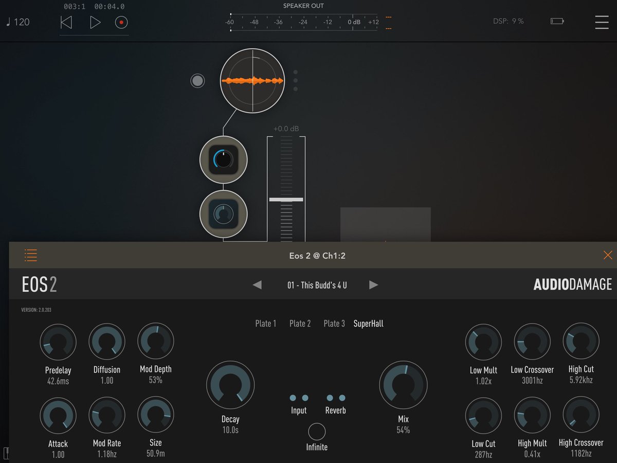 ph_pa's tweet image. My new favorite reverb preset. #thisbudds4u @audiodamage #EOS2 @j_liljedahl #AUM