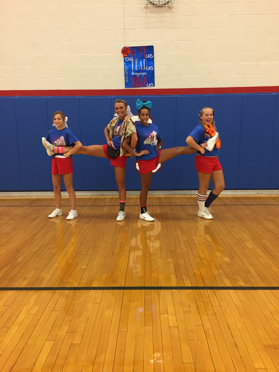 sspencercheer's tweet photo. Cheer camp coaches having some fun. https://t.co/CLK46WivSD