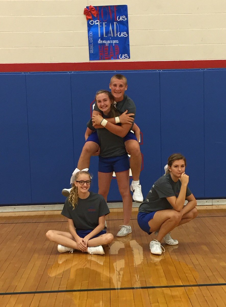 sspencercheer's tweet photo. Cheer camp coaches having some fun. https://t.co/CLK46WivSD