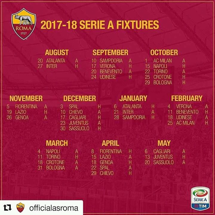 RCI_Kupang's tweet photo. Sudah siapkah dgn musim baru? cekidot sumber dr @OfficialASRoma https://t.co/wQVJqoZyEa