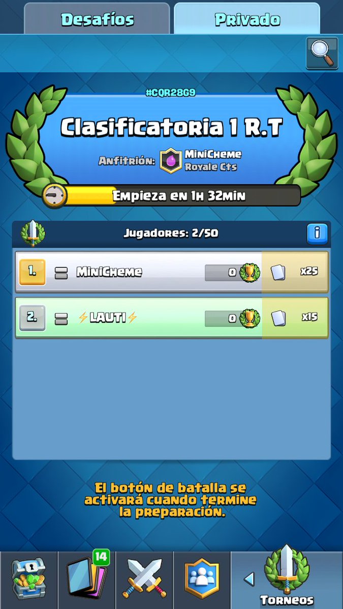 Torneo Creado!
Pass:clasificat8
Rt
@LaFisuraCR @AsadoViolento2 <a href="/AsadoViolentoTM/">Asado Violento</a> @poderargentino0 @saleconpure @SaleALaNapo @SaleconFritasCR