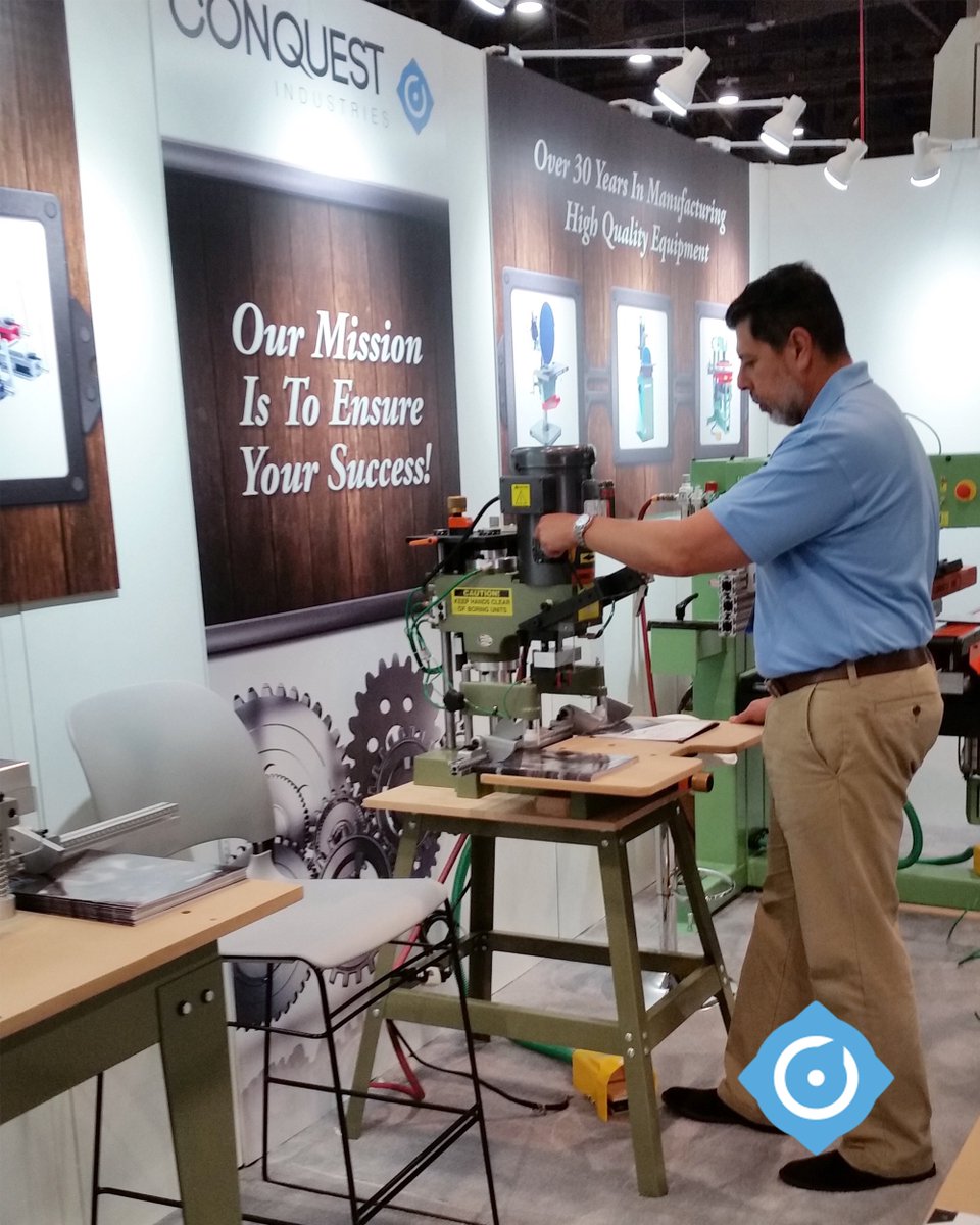 ConquestInd's tweet image. Conquest Industries at @AWFSFair, North America's Largest #Woodworking Show in 2017.
#ConquestInd
