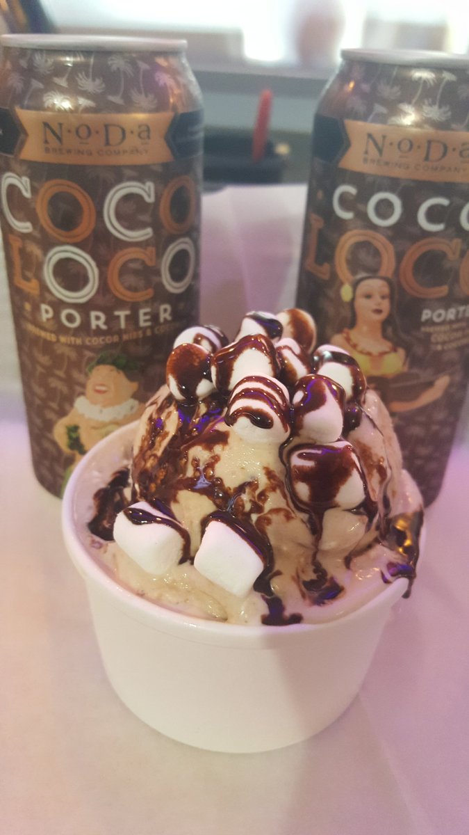 Done! Coco Loco Infused Candied Bacon S'mores Ice Cream! We will toast the marshmallows on top tomorrow! #Bacon #CraftBeer #DamnGood