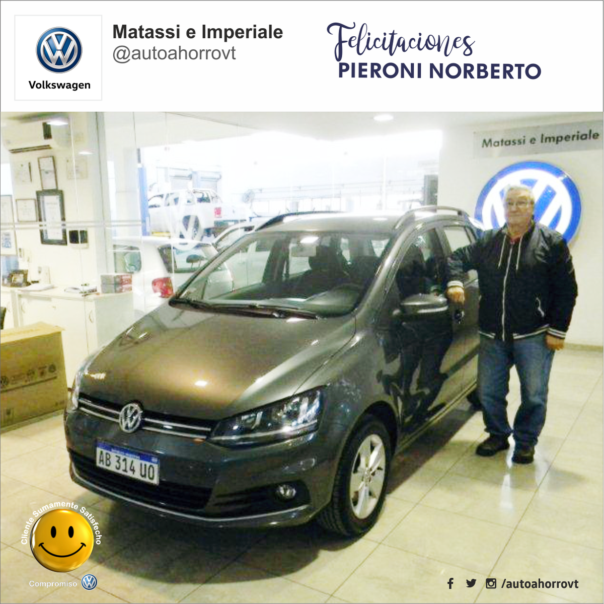 AutoahorroVT's tweet photo. ¡Felicitaciones Norberto! https://t.co/k1DDqckt75
