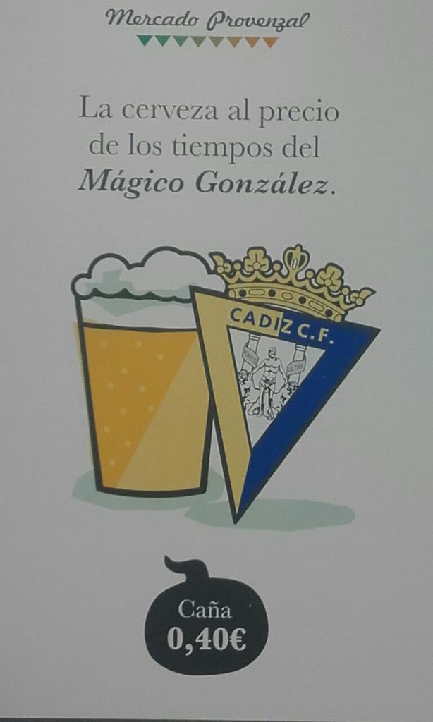 En <a href="/Cadiz_es/">Ayuntamiento de Cádiz</a> #Cádiz la línea del tiempo se divide entre antes y después se Jorge "Mágico" González. Los precios x ejemplo <a href="/RobbieRuud/">🇷 🇴 🇧 🇧 🇮 🇪</a>