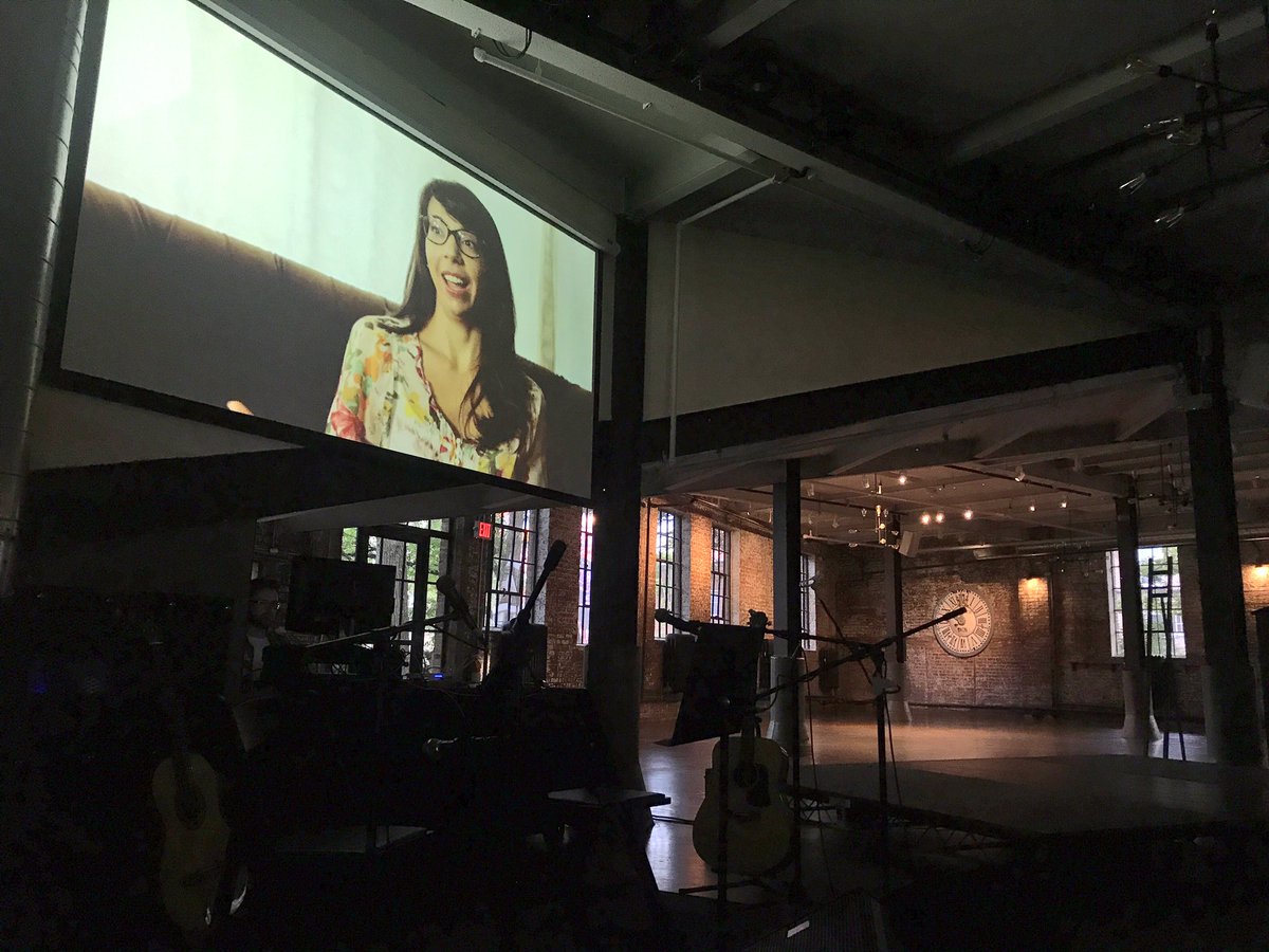 MoonfarmerHQ's tweet photo. "You may never get back what you lost, but you could get something else—and it could be beautiful" @SarahJacob29 screening her film #hvtech https://t.co/PFp0Us0geg