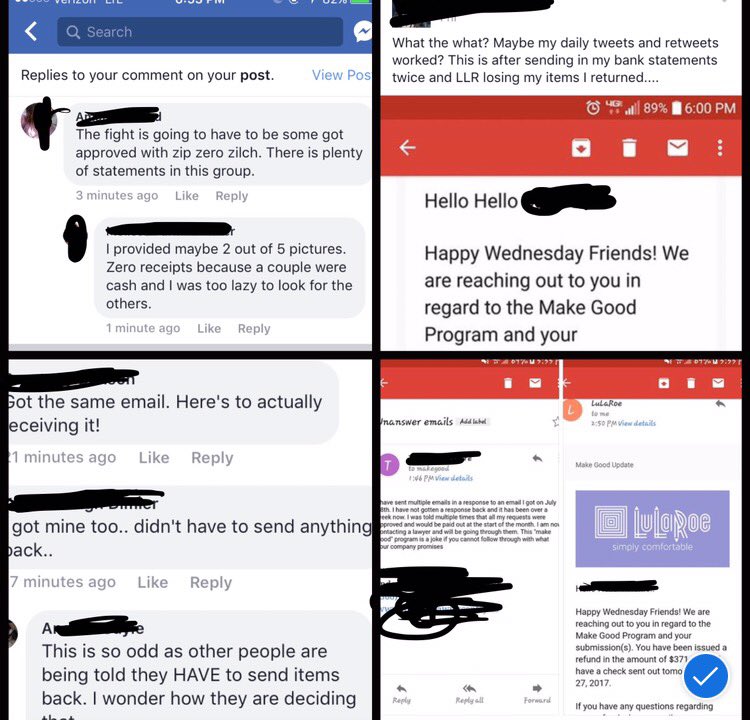 GiannaM83539008's tweet photo. What exactly ARE the rules? #lularoe picks&amp; chooses who gets what at random? All from the same batch #refundsforalllularoe  @FTC @MyDyer_LLR https://t.co/zU6d6opG2d